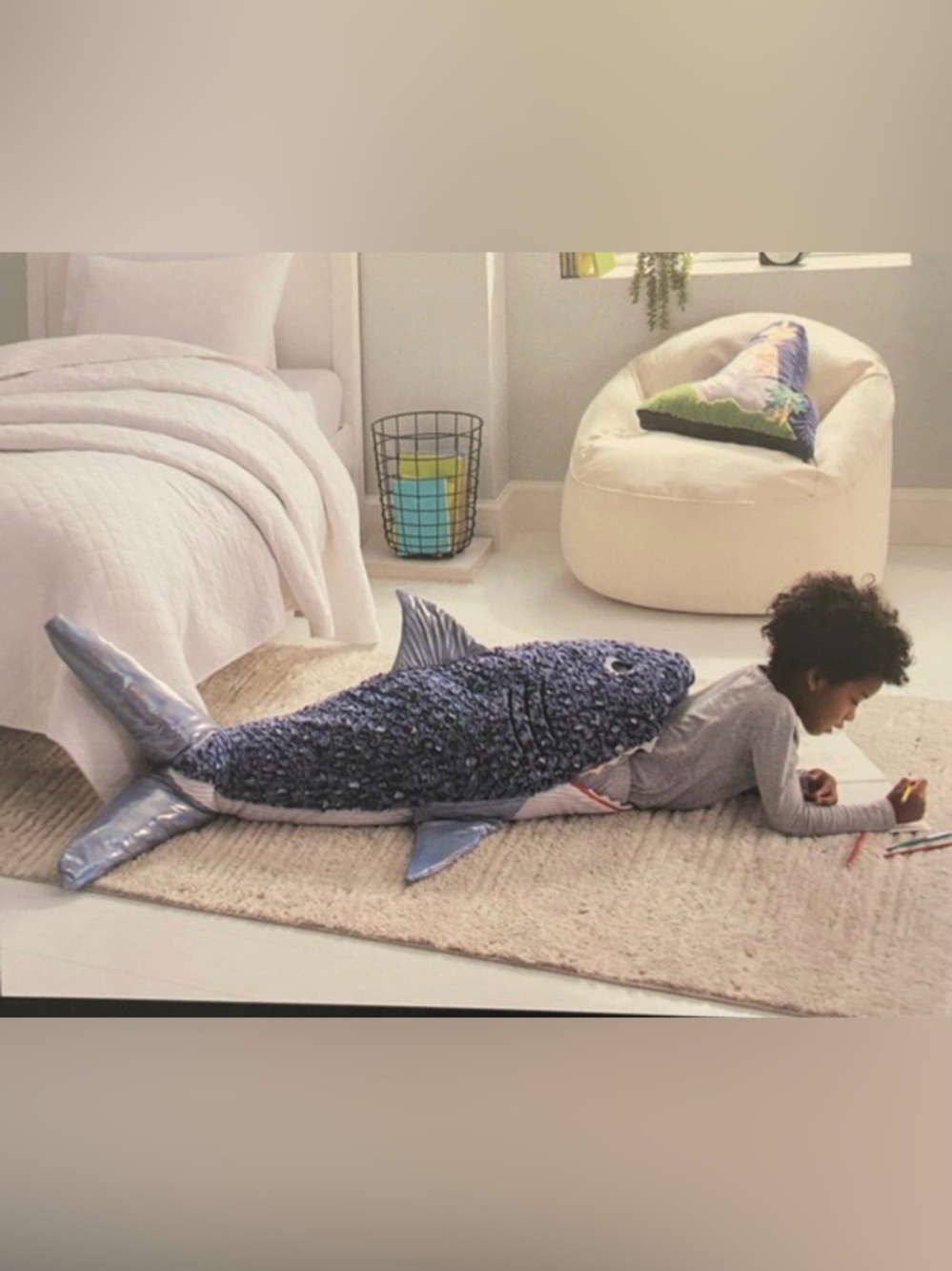 Shark Blanket Snuggle Tail